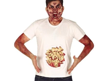 Tričko - Krvavé latexové črevá