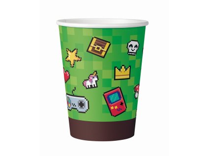 Pahare din hârtie Minecraft 6 buc