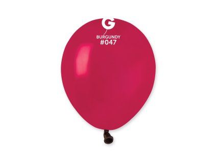 Balón  pastelový bordový 13 cm 1 ks