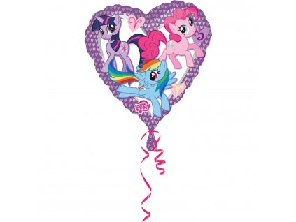53276 foliovy balon my little pony srdiecko 43 cm
