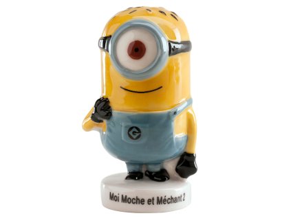 Figură de tort necomestibilă - Minion Stuart 6 cm