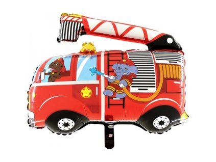 Fóliový balón - Hasičské auto pes