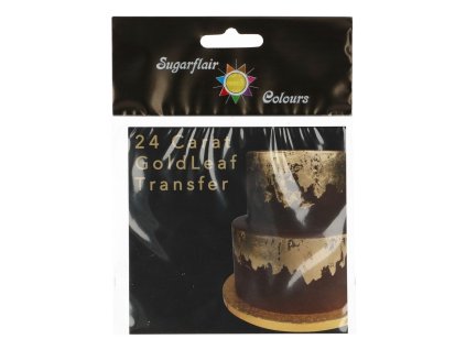 Aur comestibil 24 karate - folie de transfer 8 x 8 cm