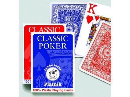 100 plastic poker jumbo index