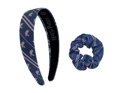 Set accesorii pentru păr (elastic de cauciuc și bentiță pentru cap) Harry Potter - Ravenclaw / Ochi de Șoim