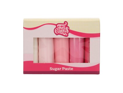 Set de fondante roz pentru acoperire și modelare 500 g