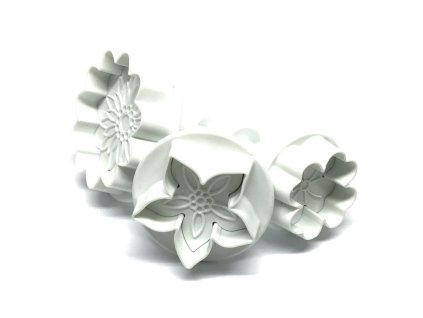 Set decupatoare cu ejector flori - 3 mărimi