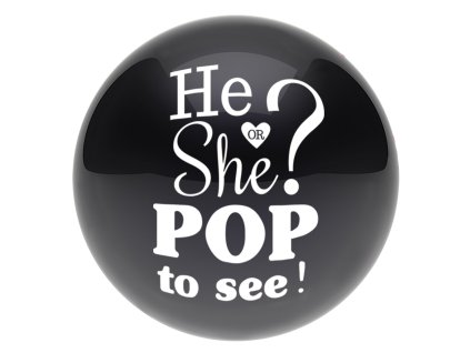 She or he balon - confetti roz, albastru