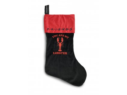 92682 Friends Lobster Black Red Stocking