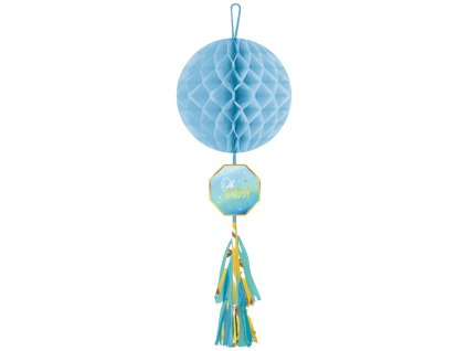Decoratiune suspendata Oh Baby Boy - albastra