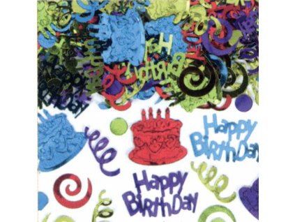 59649 konfety happy birthday foliove farebne 70 g
