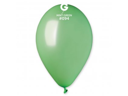 59712 balon metalicky matovo zelena 26 cm