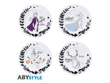 Set de 4 farfurii Disney Frozen