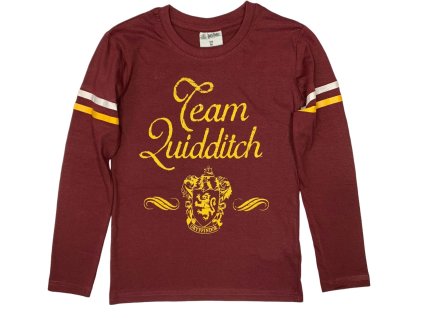 Tricou cu mânecă lungă pentru băieți - Harry Potter Metlobal Burgundy