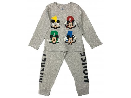 Chlapčenské pyžamo - Mickey Mouse svetlosivé (Mărimea - Copii 104)