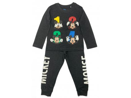 Chlapčenské pyžamo - Mickey Mouse tmavosivé (Mărimea - Copii 104)