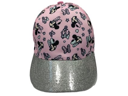 Șapcă pentru fetiță - Minnie Mouse roz strălucitor