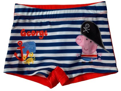 Chlapčenské plavky - Peppa Pig modré (Mărimea - Copii 104/110)