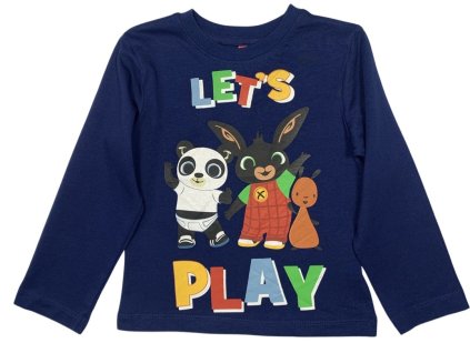 Tricou pentru copii cu mâneci lungi - Bing albastru închis