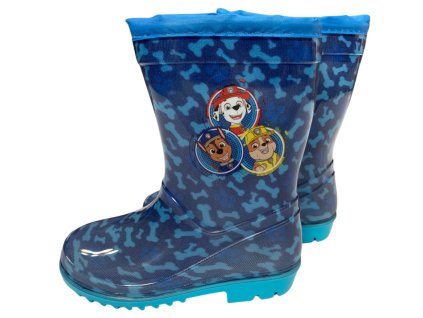 Cizme de cauciuc pentru băieți - Paw Patrol albastru deschis