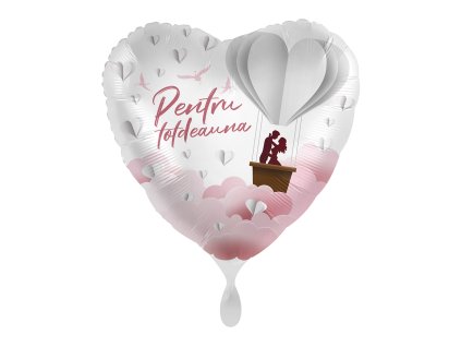 Fóliový balón srdce - Pentru totdeauna