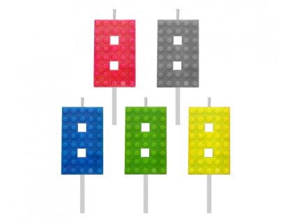 Lumânare aniversară Lego - 8