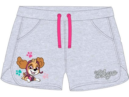 Dievčenské kraťasy - Paw Patrol Skye sivé (Mărimea - Copii 104)