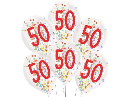 Baloane din latex cu confetti 50