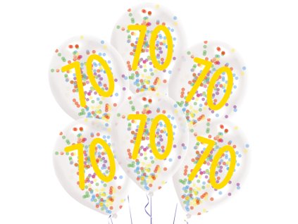 Baloane din latex cu confetti 70