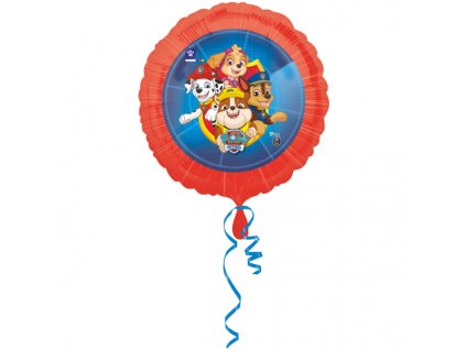 72492 foliovy balon paw patrol kruh 43 cm