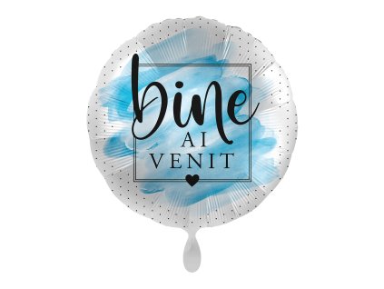 Fóliový balón modrý - Bine Ai Venit