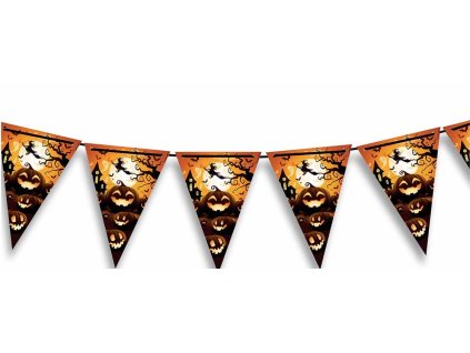 Banner steag - Dovleci de Halloween 300 cm