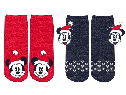 Sada 2  párov dámskych zimných ponožiek - Mickey Mouse (Mărimea sosete 36-38)