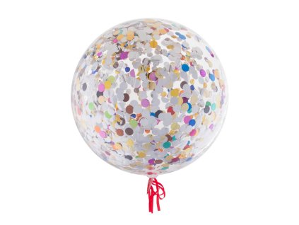 Balón s konfetami - mix 45 cm
