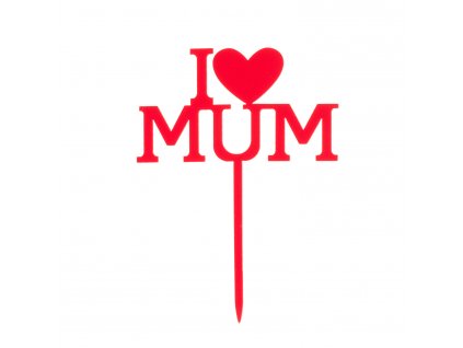 57453 2 zapich na tortu i love mum 12 x 9 9 cm