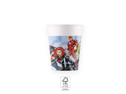 Papierové poháre Marvel - Avengers 200 ml 8 ks