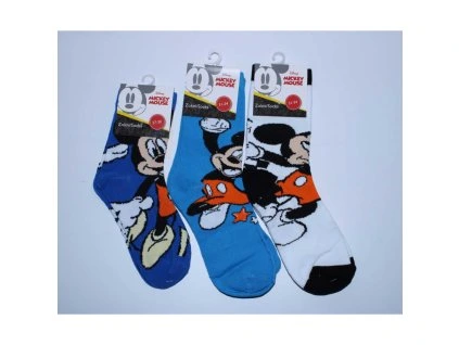 Sada 3 párov detských ponožiek - Mickey Mouse mix