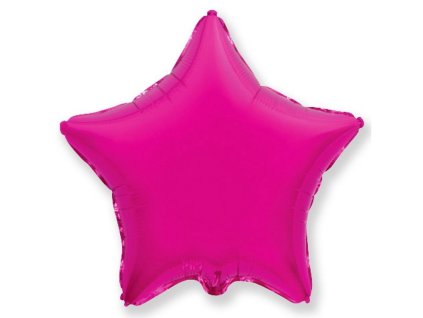 Balon de folie Star roz închis 46 cm