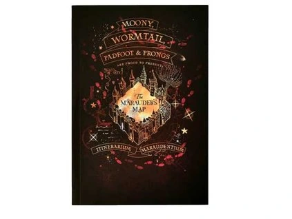 Zošit Harry Potter - Záškodnícka Mapa