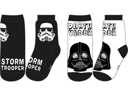 Sada 2 párov detských ponožiek - Star Wars (Mărimea sosete 31-34)