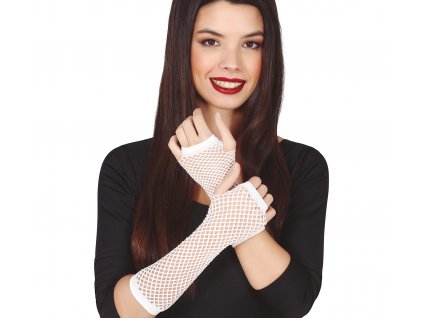 79016 1 damske dierkovane rukavice biele