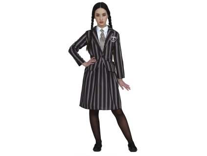 Dievčenský kostým - Wednesday študentka