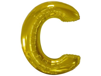 Balon din folie litera C, auriu 86 cm