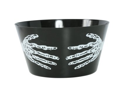 Bol - Schelet, negru 30 22 cm