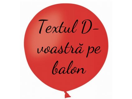 Balon cu text - Roșu 80 cm