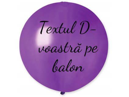 Balon cu text - Violet 80 cm