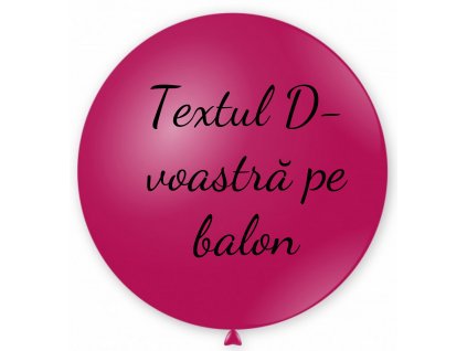 Balon cu text - Fucsia 80 cm