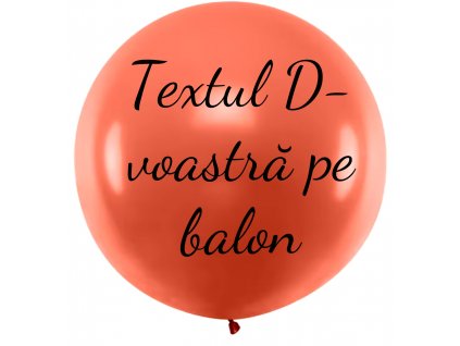 Balon cu text - Portocaliu 80 cm