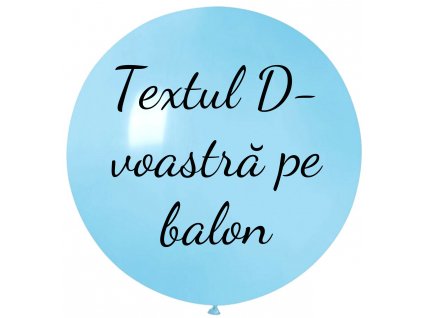 Balon cu text - Albastru deschis 80 cm