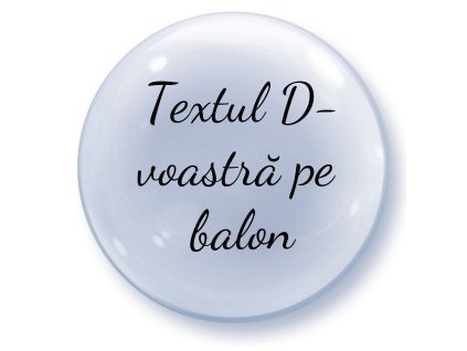 Balon cu text - Transparent